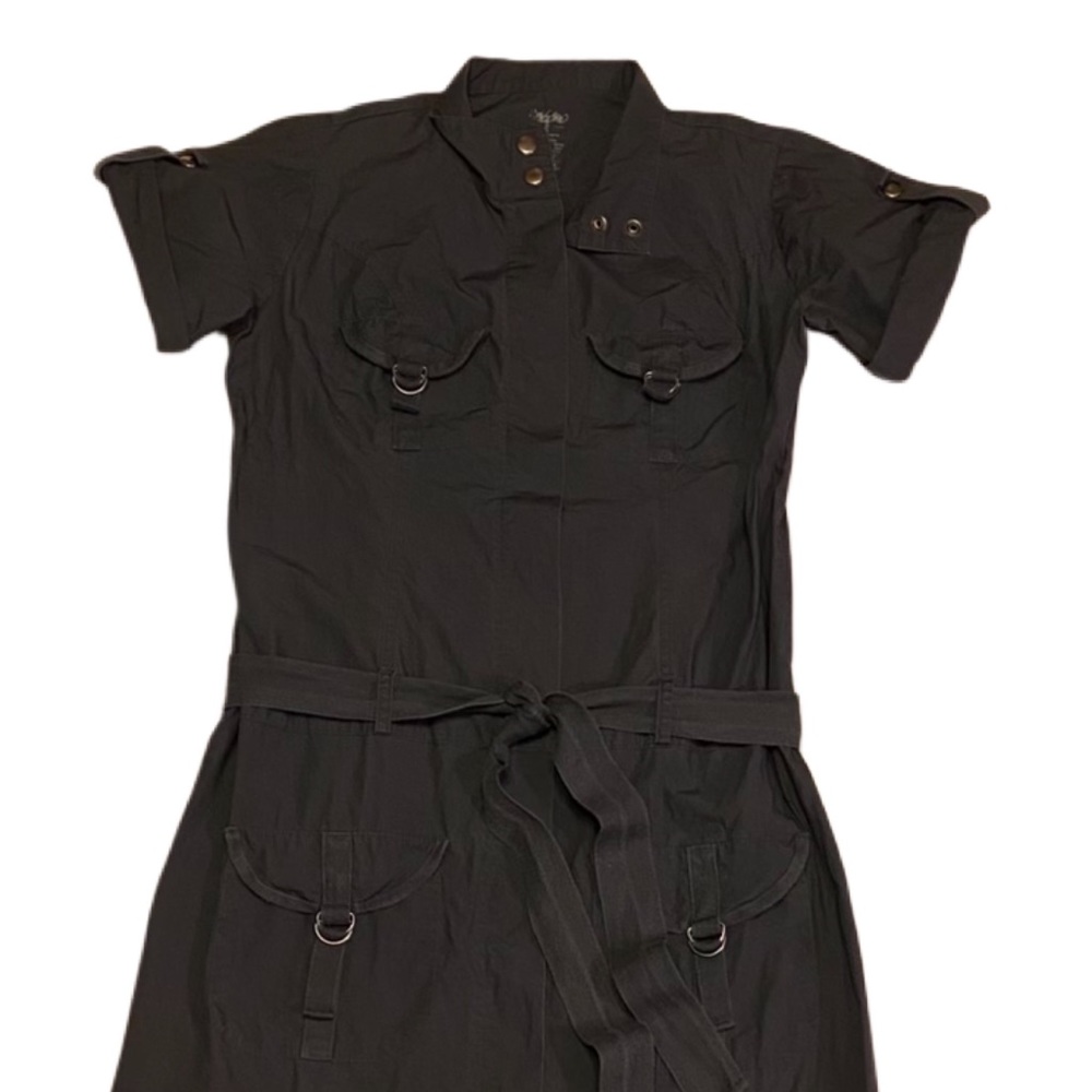 Safari Dress S Military Green Pockets Army Mossimo